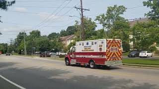 Fairfax County Fire amp Rescue Department Medic 409 Responding 9142020 [upl. by Yxor]