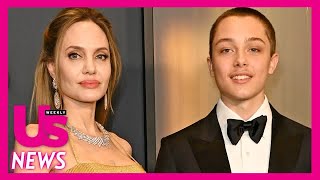 Angelina Jolie Beams With Pride Beside Son Knox in Rare Outing Together [upl. by Akenor]