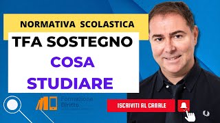 TFA Sostegno 2023  cosa studiare [upl. by Chappie]