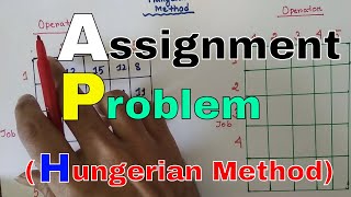 Assignment ProblemHungerian MethodOperations Research Bangla Lecture [upl. by Lekcar]