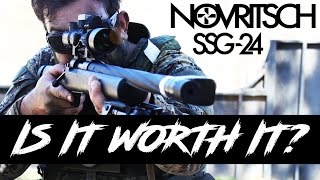 Novritsch SSG24 Airsoft Sniper Gameplay  SWAMP SNIPER TEST [upl. by Nnylirak905]