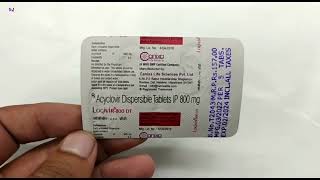 Logivir 800 Dt Tablet  Acyclovir Dispersible tablets ip 800 mg Uses  Logivir 800 Dt tablet uses [upl. by Cired]