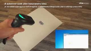 Datalogic QuickScan 2100 Lite vonalkódolvasó  magyar billentyűzet beállítása [upl. by Presber303]