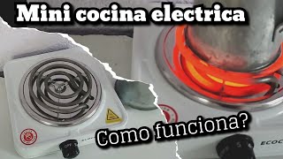 Cocina electrica ECOCINA  CE1  1 Quemador Funciones y uso [upl. by Obara]