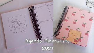 DIY Agenda minimalista 2024  Imprimible [upl. by Hareehahs247]