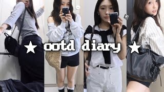 Aㅏ 뭐입지 ☠️  같이 코디해요 ✭  대학생 ootd  환절기 데일리룩 4가지  ootd vlog [upl. by Aime378]