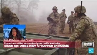 Missiles de longue portée  un changement fondamental dans la politique de Washington • FRANCE 24 [upl. by Veradia]