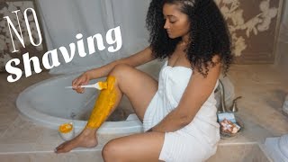 How I Remove Hair NO Shaving NO Waxing  DIY Natural Hair Removal  Victoria Victoria [upl. by Novej325]