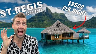 ST REGIS BORA BORA LUXURY OVERWATER BUNGALOW in PARADISE [upl. by Diley939]