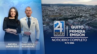 Noticiero de Quito Primera Emisión 111124 [upl. by Charmaine]