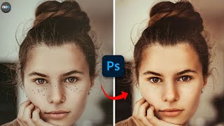 Portrait Development and Skin Retouch in Adobe Photoshop TutorialSkin Retouching Effect [upl. by Ytsirc]