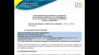 Tarea 2 Análisis Situacional [upl. by Hawker]