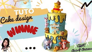 Cake design cartoon cake Winnie lourson et ses amis [upl. by Cynar]