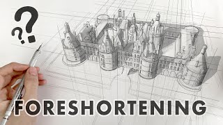 How To Do Foreshortening In Architectural Drawings  Art amp Architecture [upl. by Nue]