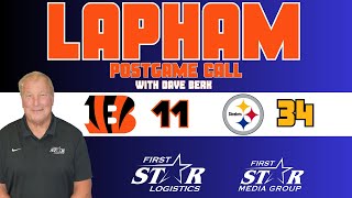 Dave Lapham Postgame Call  Bengals Give Steelers Early Christmas Present In 3411 Loss [upl. by Nanji]