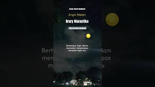 Angin Malam  Brury Marantika shorts lagu nostalgiatembang kenangan Jaddoels [upl. by Briny]