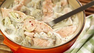 Recette  Blanquette de saumon facile [upl. by Erme]