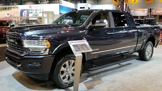 ALL NEW 2019 RAM 2500 MEGACAB CUMMINS DIESEL LARAMIE LIMITED RAMBOX 2019 CHICAGO AUTO SHOW REVIEW [upl. by Laurentia517]