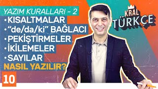 Yazım Kuralları  2 Ki De Da Yazımı Kısaltmaların ve Sayıların Yazımı  8 Sınıf Türkçe 10 [upl. by Castra370]