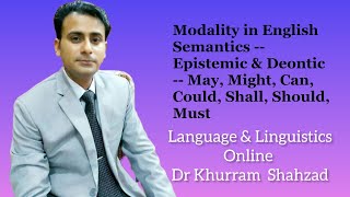 Modality in English Semantics  Epistemic amp Deontic  May Might Can Could Shall Should Must [upl. by Okimuk]