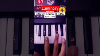 Luminary  Joel Sunny Piano Tutorial viral shorts [upl. by Ailed100]