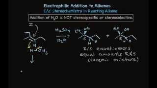 AcidCatalyzed Electrophilic Addition of Water to Alkenes [upl. by Dalila357]