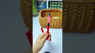 How to weave rattan basket with handle diy handmadetoran handmade rattan crochet handweaving [upl. by Tenenbaum172]