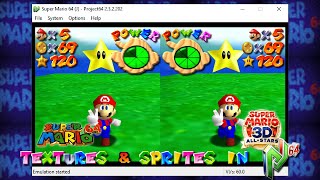 Super Mario 3D AllStars Textures for SM64 in Project 64 [upl. by Yennek]