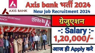 Axis bank भर्ती 2024  Axis bank Recruitment 2024  Job Vacancy 2024  Job Sarita [upl. by Nytsirk]