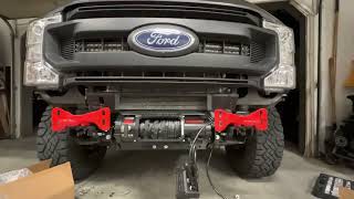 Hidden Winch Install  Ford Super Duty [upl. by Tserof]