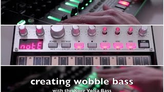 How to create Wobble Bass with Korg Volca Bass [upl. by Aineval33]