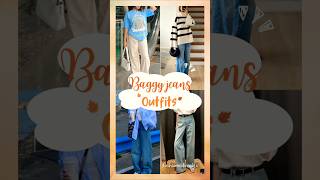 Top Trending Baggy Jeans Outfit Ideas shorts yt fashion outfit [upl. by Steen]