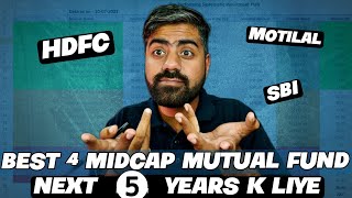 best midcap mutual fund for next 5 years for SIP  mutual fund investment [upl. by Ezarra]