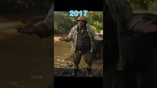 24 Years Evolution of Jumanji Movies 19952019 shorts evolution jumanji [upl. by Liesa]