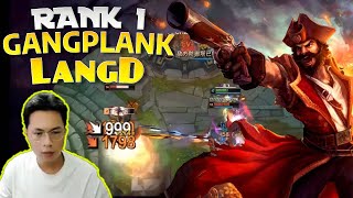 🔴 LangD Gangplank  Lets me Carry this Balanced Game  LangD Rank 1 Gangplank vs Urgot [upl. by Ndnarb]