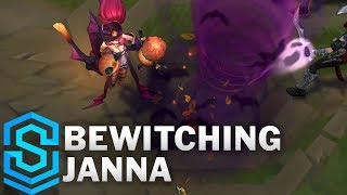 Bewitching Janna  Skin Spotlight  TrickorTreat Collection  League of Legends [upl. by Atinrev514]