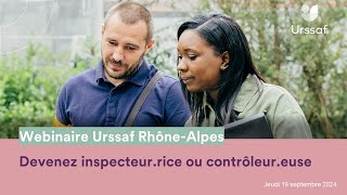 Replay Devenez inspecteur ou contrôleur à lUrssaf RhôneAlpes [upl. by Ayom802]