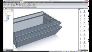 Associative Miter In IronCAD Sheet Metal [upl. by Pangaro488]