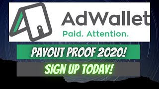 AdWallet Payment Proof 2020 [upl. by Trabue37]