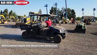 2016 Cushman Hauler 4x4 Diesel Crew Utility Cart [upl. by Nal296]