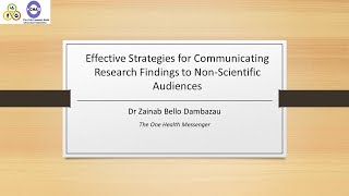 Effective Strategies for Communicating Research Findings to NonScientific Audiences [upl. by Ecadnac]