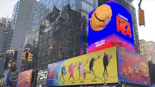 Despicable Me 4 Times Square Billboards New York City [upl. by Kcor]