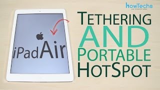 Apple iPad Air  How to setup portable hotspot [upl. by Yenffit]