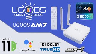 Android 11  Ugoos AM7 Amlogic S905X4 TV Box Review [upl. by Saunders]