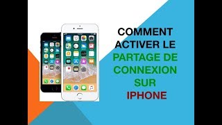 Comment activer le partage de connexion sur iPhone [upl. by Ahsiekram896]