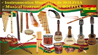 🌎 Instrumentos Musicales de BOLIVIA Instruments Musical from BOLIVIA [upl. by Dud271]