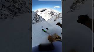 Insane Record Setting Couloir Run [upl. by Itsyrc]