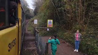 here is grey and yellow class 31130 departs bitton with tones towards oldland common with thrash [upl. by Pardew47]