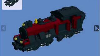 lego steam locomotief my own train loc 10205 red [upl. by Ahsekar]