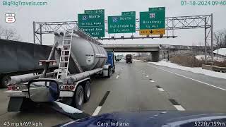 BigRigTravels LIVE  Gary IN to Streetsboro OH to Cleveland to Perrysburg OH 11824 [upl. by Joao]